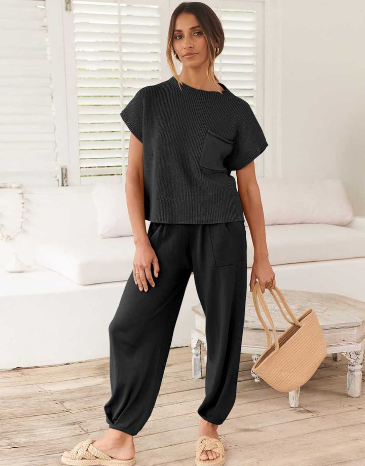 ANRABESS Women's Sweater Tops and Pants Tracksuit Lounge Sets