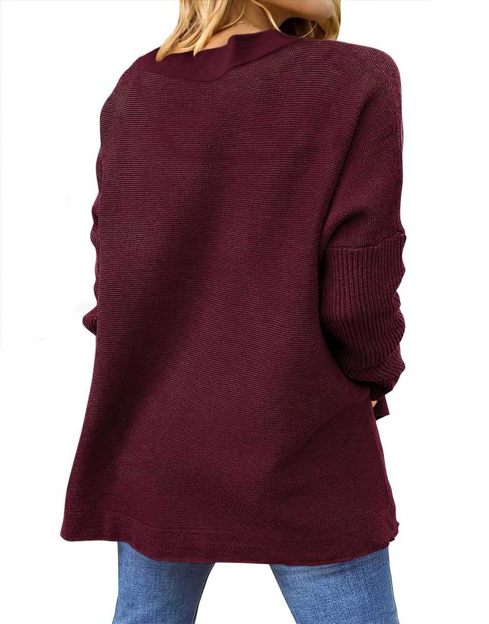 Anrabess Oversized High Low Hem Knit Tunic Pullover Sweater Tops